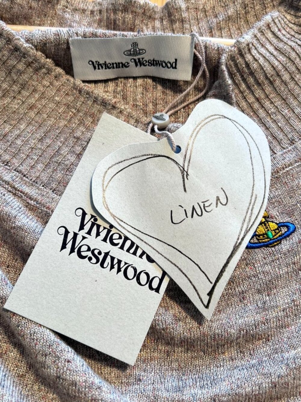 VIVIENNE WESTWOOD- Beige Valentina Tank Top NWT - Picture 4 of 6